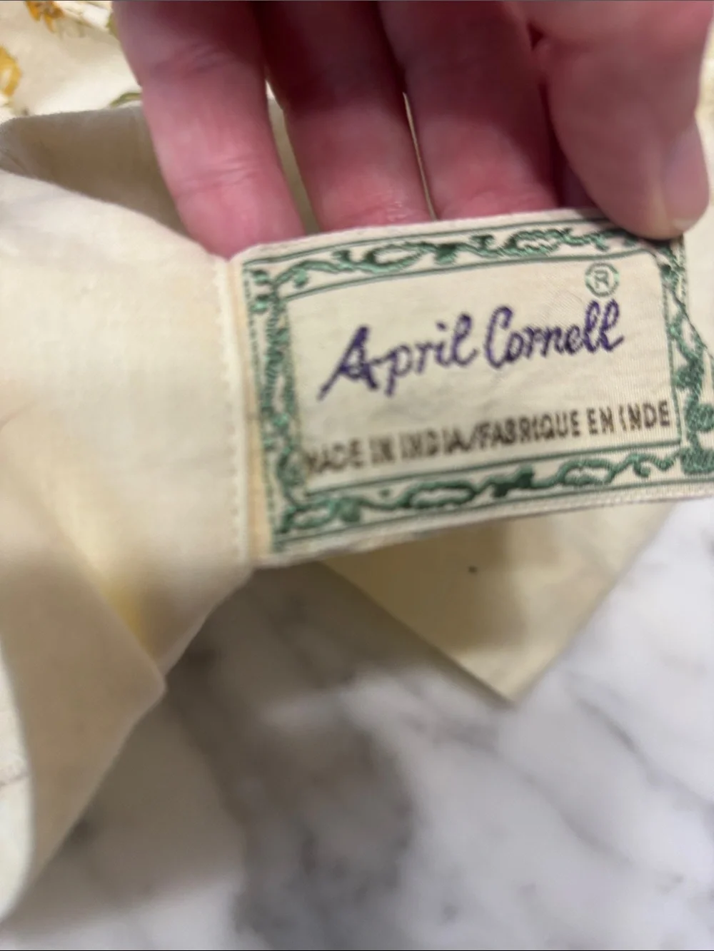 April Cornell cream ground